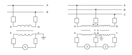 JDJ-3, 6, 10, 12 Oil-Immersed Voltage Transformer Scheme of connection