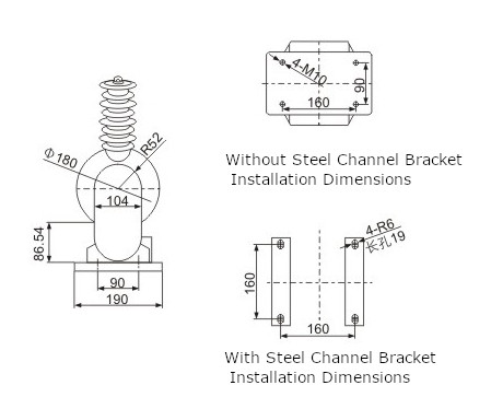 JDZW1.2-10 voltage transformers outline and installation 1