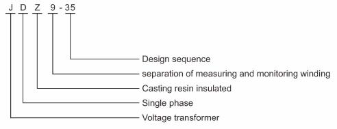 JDZX9-35G JDZ9-35 Cast-Resin Voltage Transformers JDZF9 type