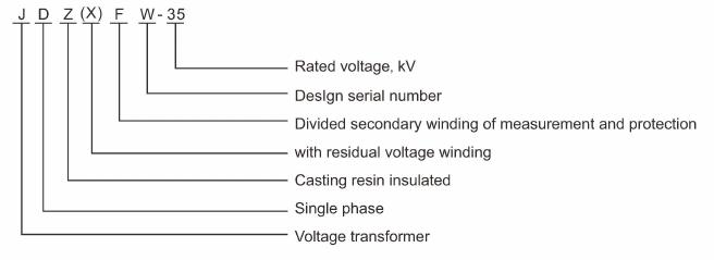 JDZXW-35kV Outdoor Totally Enclosed Voltage Transformer type