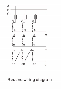 JSJW-6, 10 Oil-Filled Three-Phase Voltage Transformers Scheme