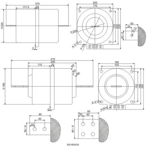 LAJ-10 LFZBJ-10KV high voltage CT outline 1