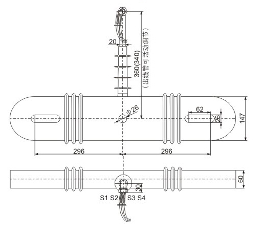 LJ-ZW-10kv/12kv Current Transformer,LJ-ZW-10KV CT OUTLINE AND INSTALLATION