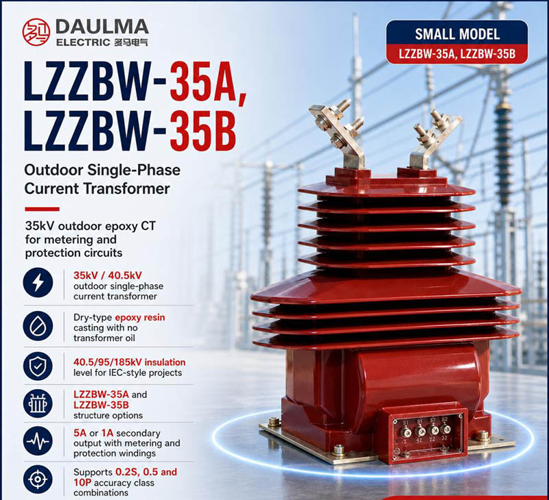 LZZBW 35A LZZBW 35B Outdoor Current Transformer – 35kV 1