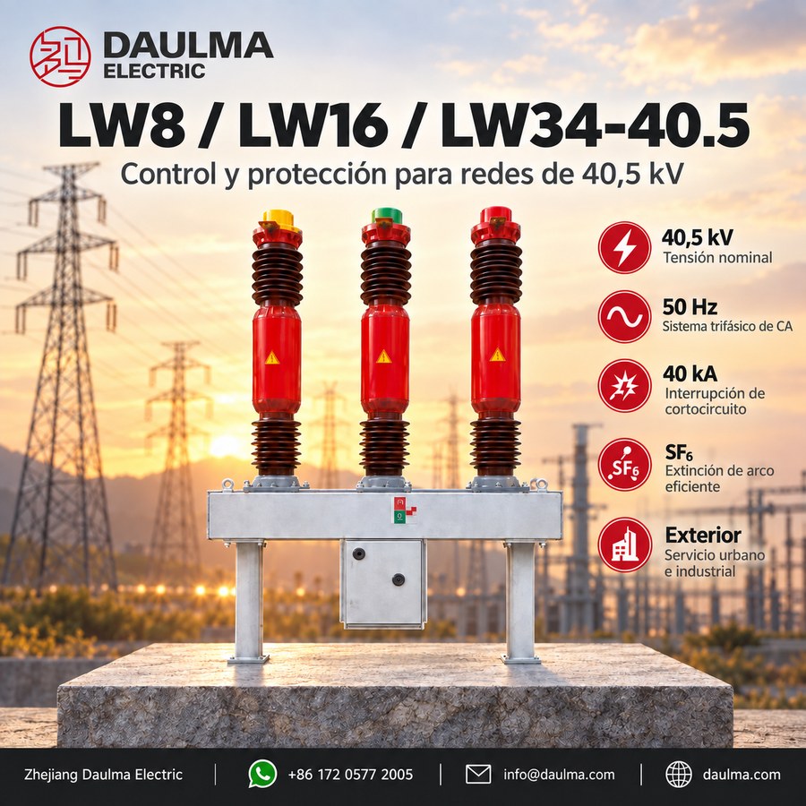 Interruptor SF6 de la serie LW para redes de 40,5 kV