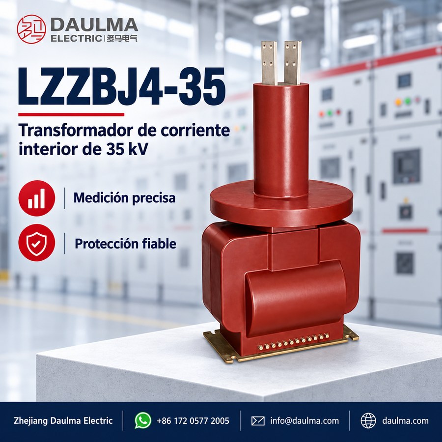 Transformador de corriente LZZBJ4-35 para 35 kV/40,5 kV, tipo soporte, resina epoxi | daulma.com 1 Vista del producto
