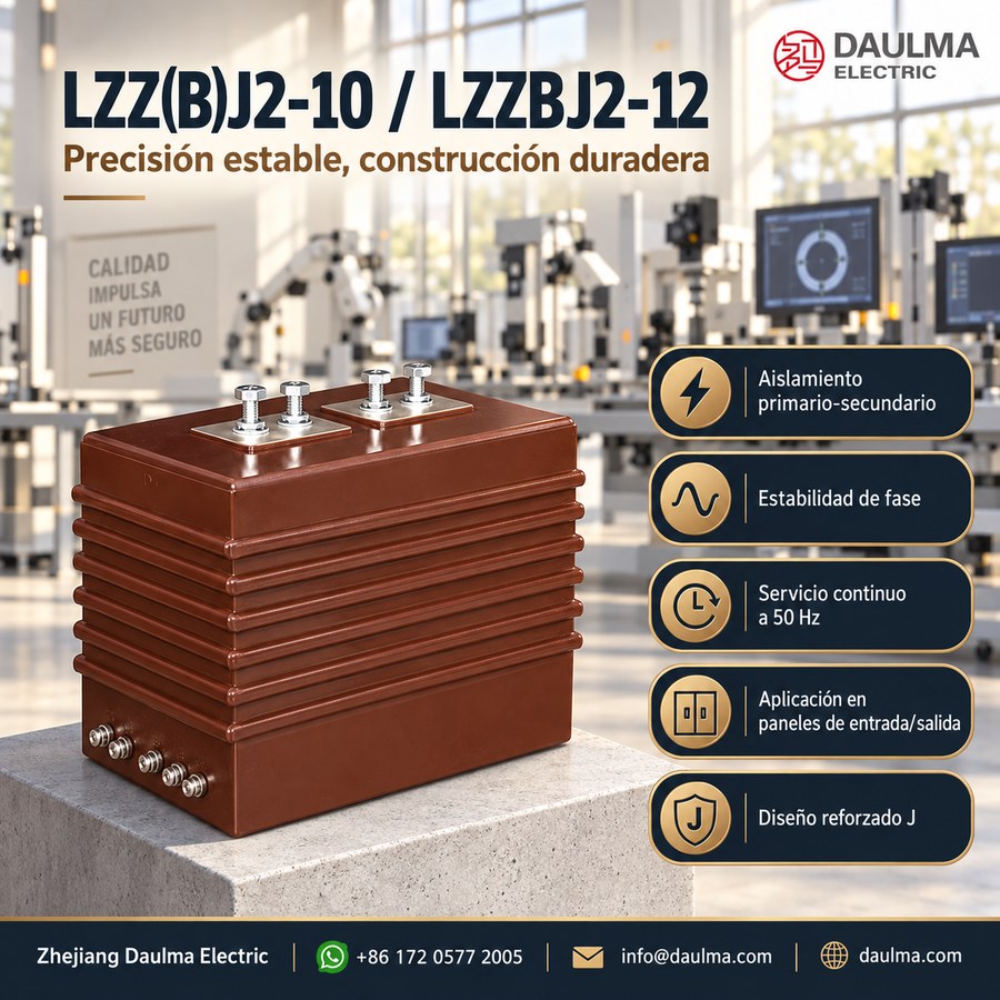 Transformador de corriente LZZ(B)J2-10 / LZZBJ2-12 para 10kV-12kV, resina epoxi, interior | daulma.com 5 Transformador LZZBJ2-12 en galería de control de calidad