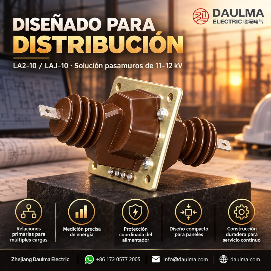 Transformador de corriente LA2-10/LAJ-10 (LFZBJ-10GY) 11/12kV resina epoxi para celdas MT | daulma.com 4 Transformador LA2-10 / LAJ-10 en estudio de ingeniería