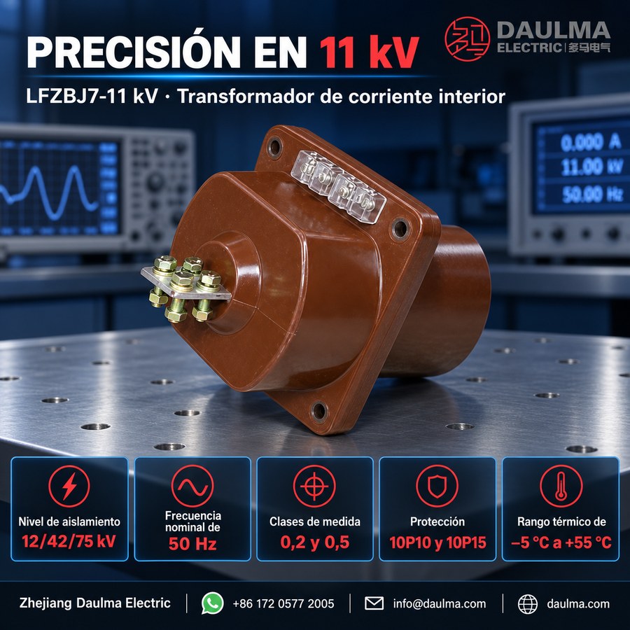 Transformador de corriente LFZBJ7-11kV para celdas interior 11/12kV | Daulma 1 Vista del producto