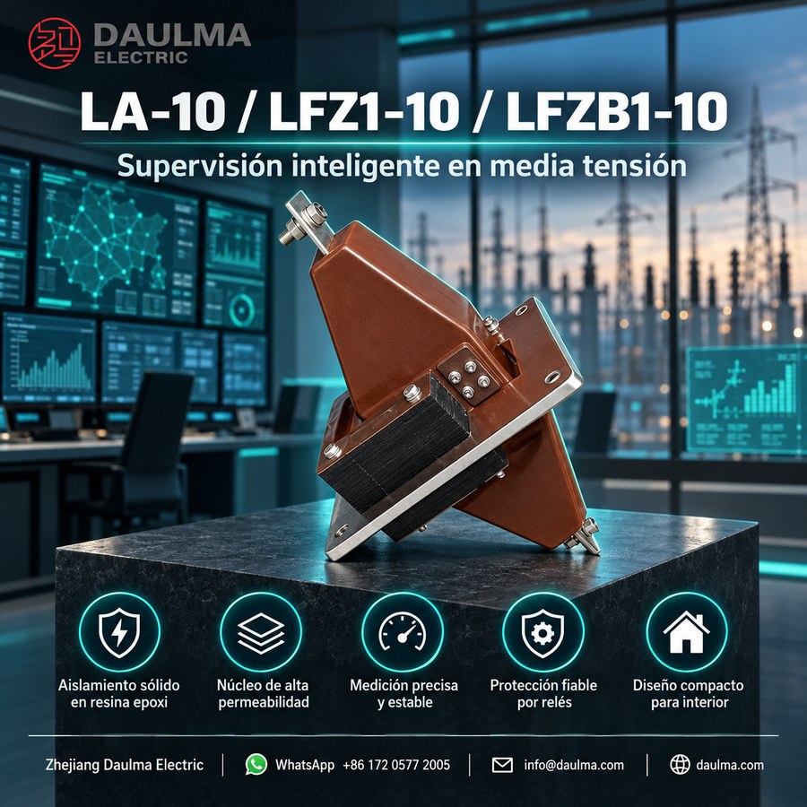 Transformador de corriente LA-10 (LFZ1-10, LFZB1-10) 10kV resina epoxi para interior | daulma.com 5 Transformador LA-10 / LFZ1-10 / LFZB1-10 en sala de control
