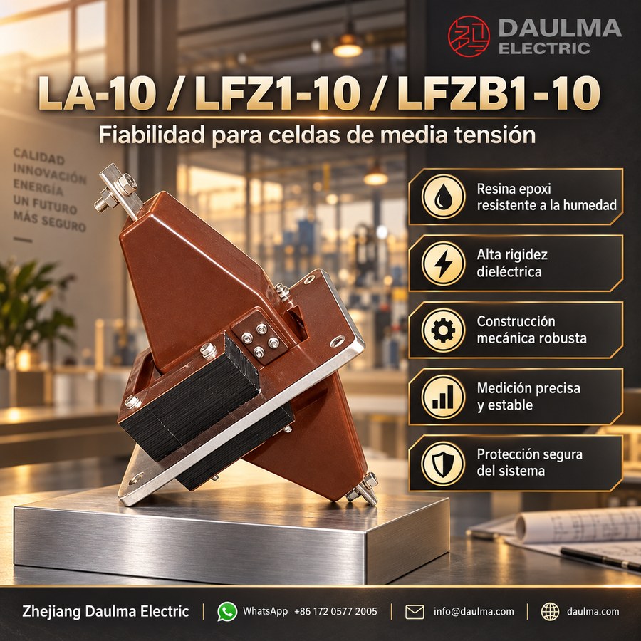 Transformador de corriente LA-10 (LFZ1-10, LFZB1-10) 10kV resina epoxi para interior | daulma.com 4 Transformador LA-10 / LFZ1-10 / LFZB1-10 en estudio industrial
