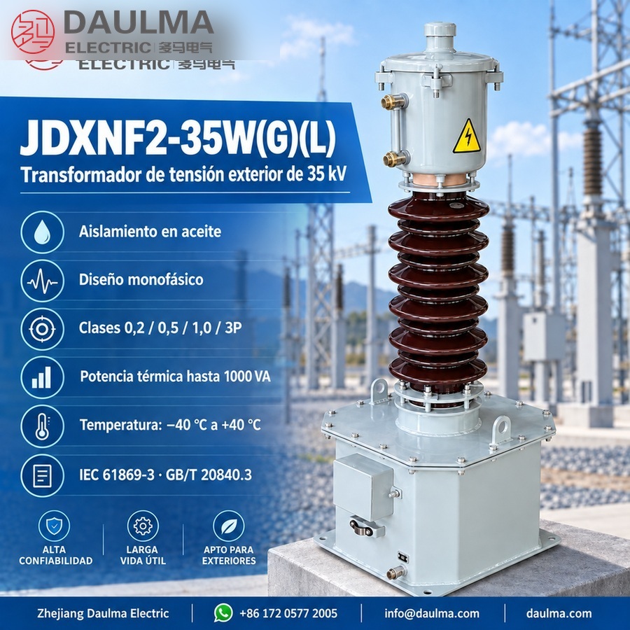 Transformador de tensión JDXNF2-35W(G)(L) 35 kV monofásico al aire con aislamiento en aceite | daulma.com 2 Transformador de tensión JDXNF2-35W(G)(L) 35 kV monofásico al aire con aislamiento en aceite | daulma.com