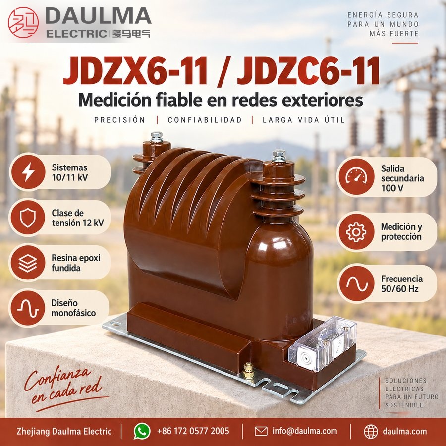 Transformador de tensión JDZX6-11 / JDZC6-11 1 Transformador de tensión JDZX6-11 y JDZC6-11, medición exterior
