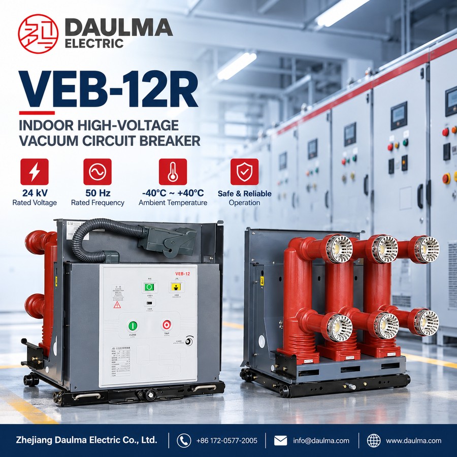 VEB-12R-24 Handcart Indoor High Voltage Vacuum Circuit Breaker Poster