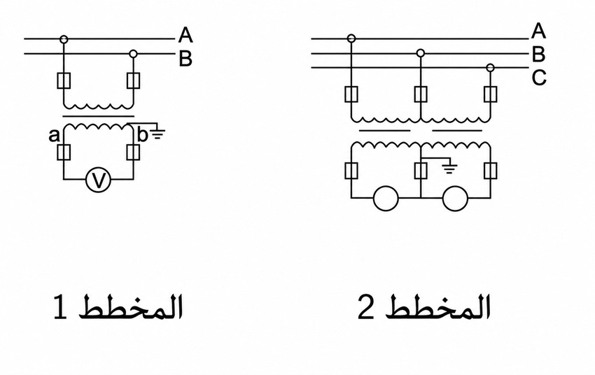 مخطط توصيل محول JDZW باللغة العربية