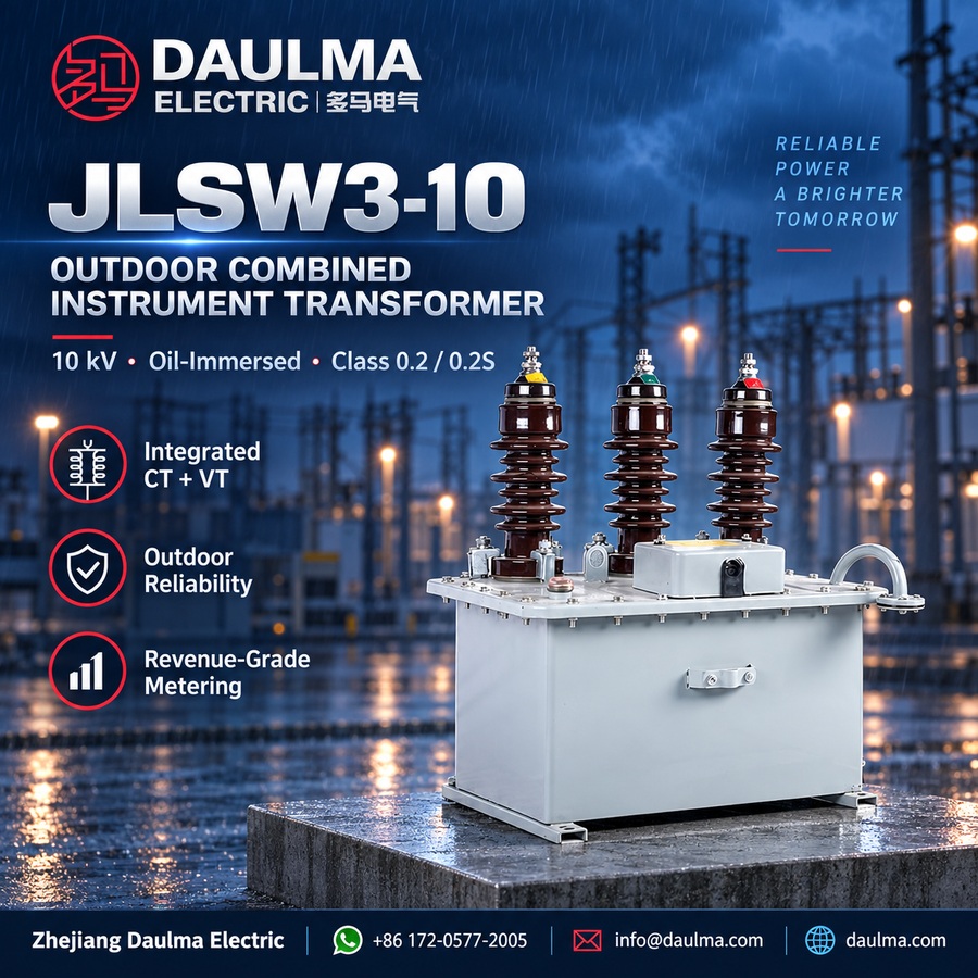 JLSW3-10 Outdoor fully-insulated Oil-Immersed Combined Transformer 2 JLSW3-10 outdoor oil-immersed combined transformer industrial poster