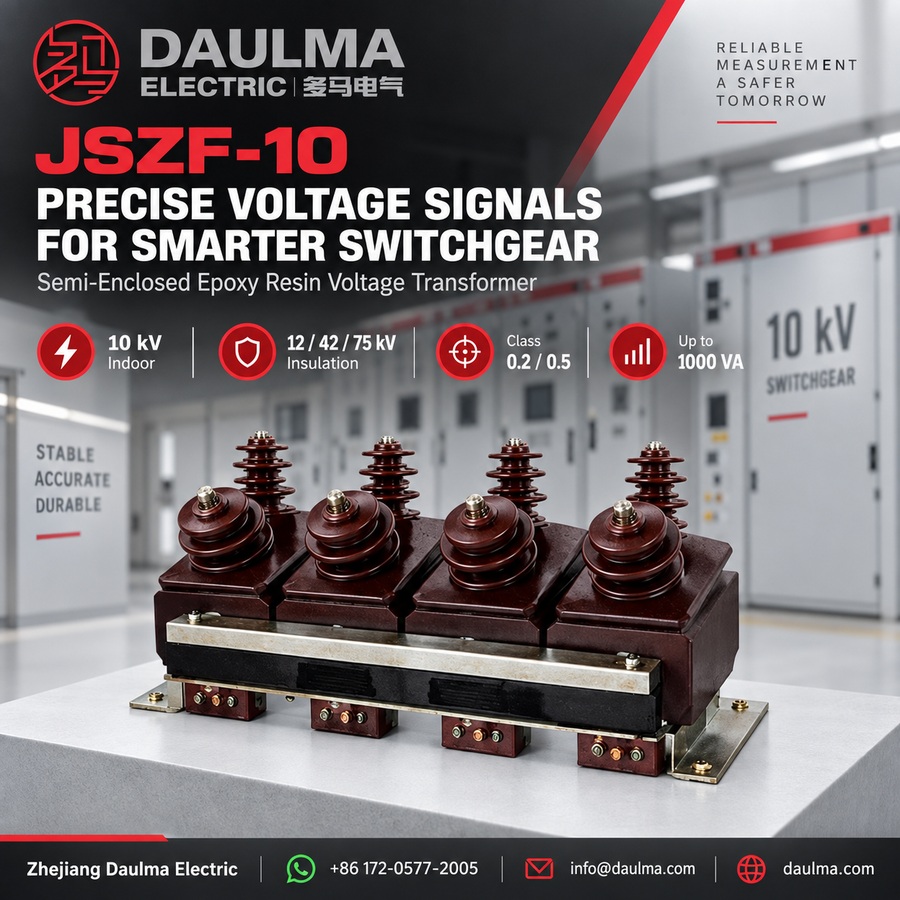 JSZF-10KV Semi-Enclosed Epoxy Resin Voltage Transformer 2 JSZF-10 precision switchgear voltage transformer poster