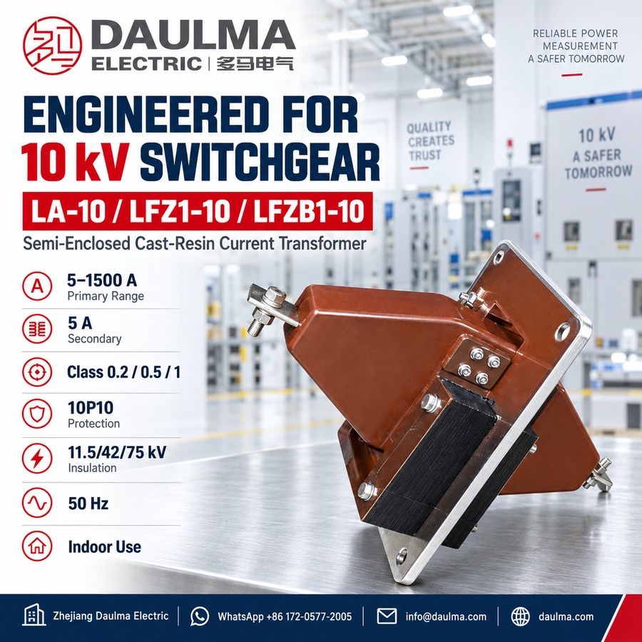 LA-10 Semi-Enclosed Cast-Resin Current Transformer for 10kV Systems 2 LA-10 Semi-Enclosed Cast-Resin Current Transformer for 10kV Systems industrial poster