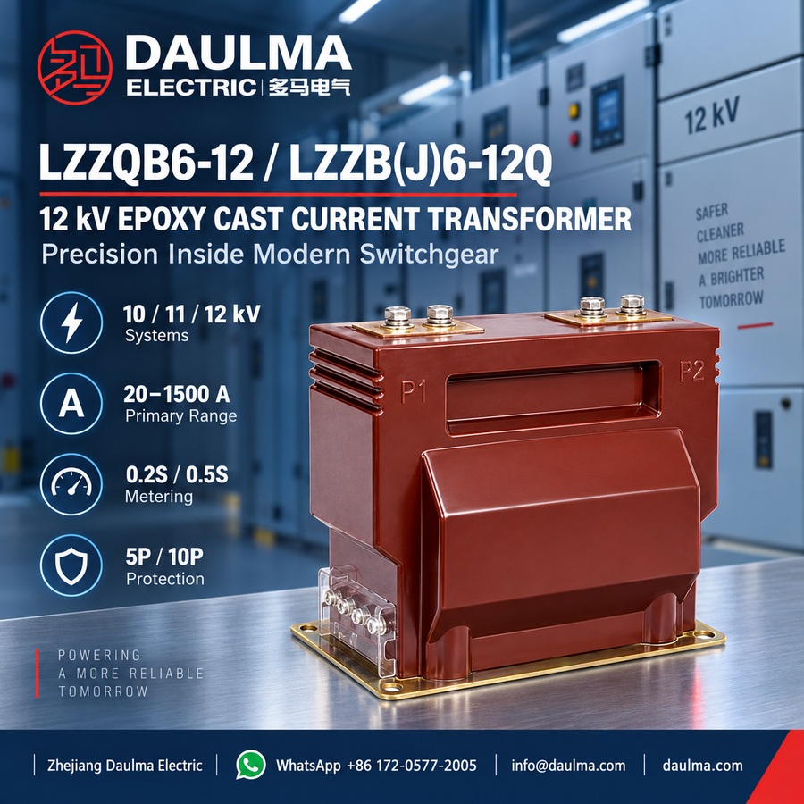 LZZQB6-12 / LZZB(J)6-12Q Epoxy Resin Cast Current Transformer 1 LZZQB6-12 and LZZB(J)6-12Q epoxy cast current transformer switchgear aisle poster