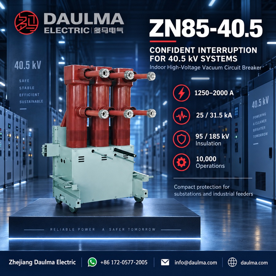 ZN85-40.5kv Indoor High-Voltage Vacuum Circuit Breaker 1 ZN85-40.5 substation protection poster