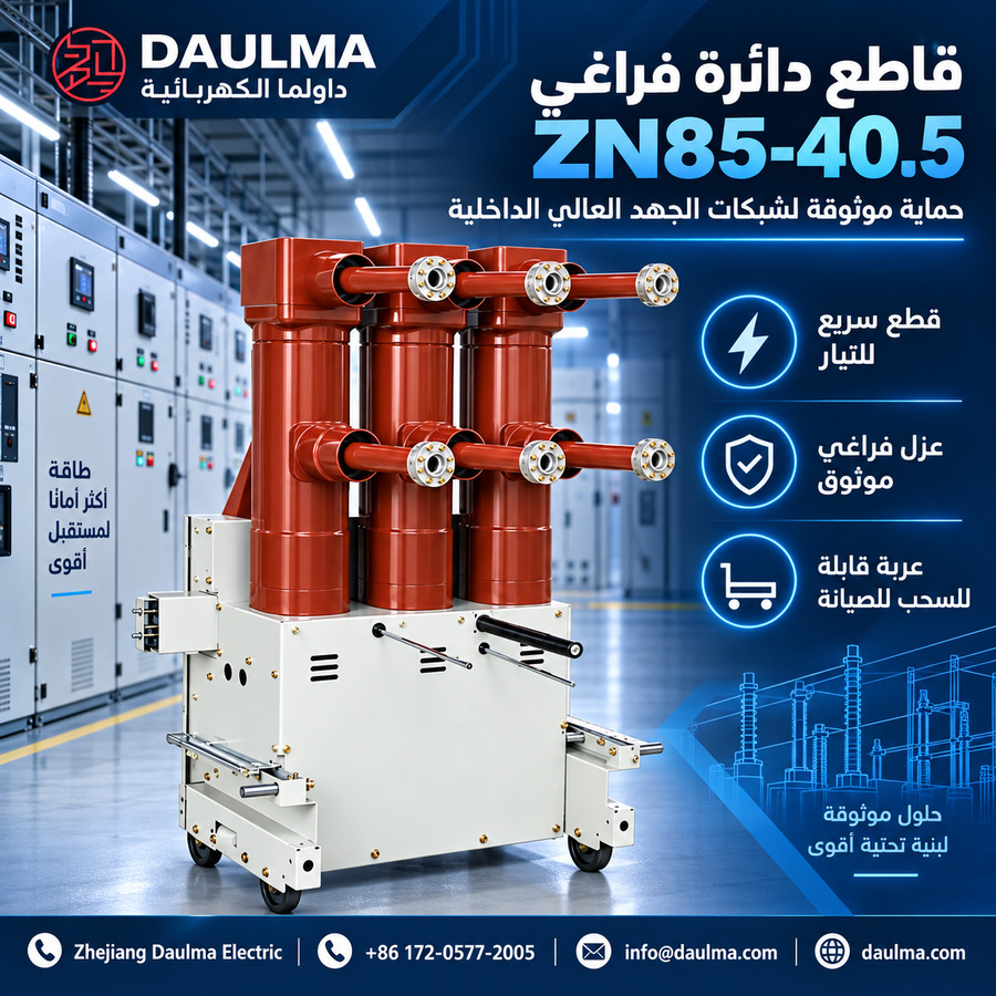 قاطع الدائرة الفراغي عالي الجهد ZN85-40.5 كيلوفولت للتركيب الداخلي | daulma.com 2 ملصق عربي لقاطع الدائرة الفراغي ZN85-40.5