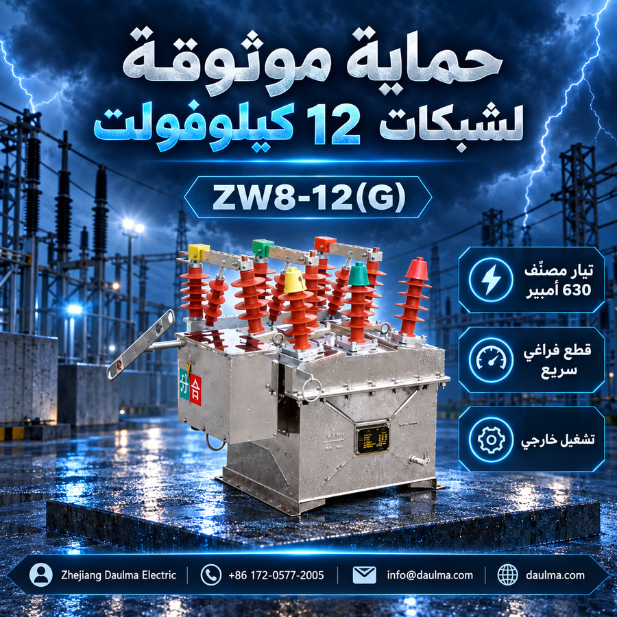 ملصق عربي لقاطع الدارة ZW8-12 للحماية الموثوقة