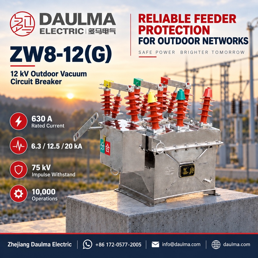 ZW8-12(G) Outdoor High-Voltage Vacuum Circuit Breaker 2 ZW8-12(G) outdoor feeder protection poster