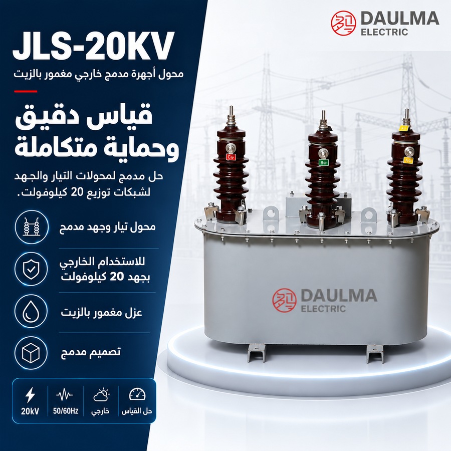 محول أداة مدمج خارجي منقوع بالزيت JLS-20KV لجهد 20 كيلوفولت | داولما 1 عرض محول الأجهزة المدمج JLS-20KV