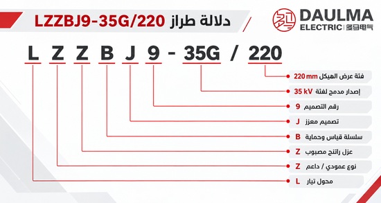 دلالة طراز LZZBJ9-35G/220 باللغة العربية